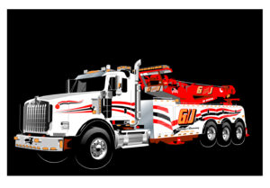 G/J Towing illustration by Tom Bruton