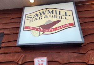 Sawmill Bar & Grill sign by Tom Bruton