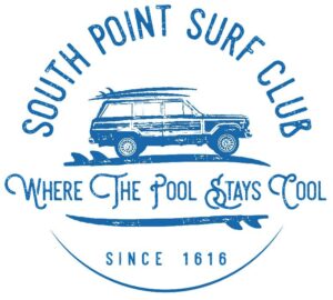 South Point Surf Club t-shirt design by Tom Bruton